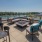 Outdoor lounge at our South Waterfront apartments in Portland, featuring outdoor couches and a firepit.
